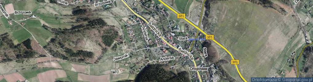 Zdjęcie satelitarne Jana Pawła II ul.